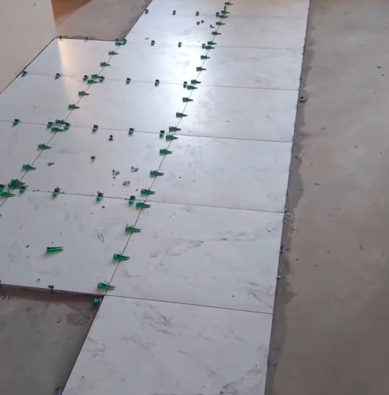 tile installation floor
